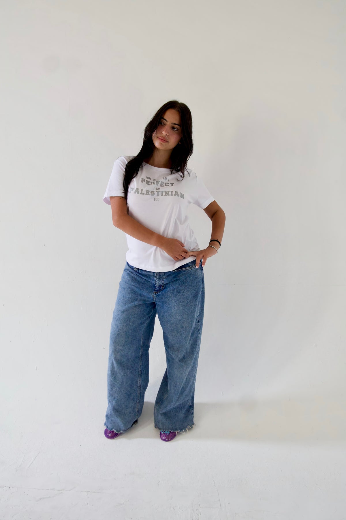Perfect Pali Tee - White/Silver