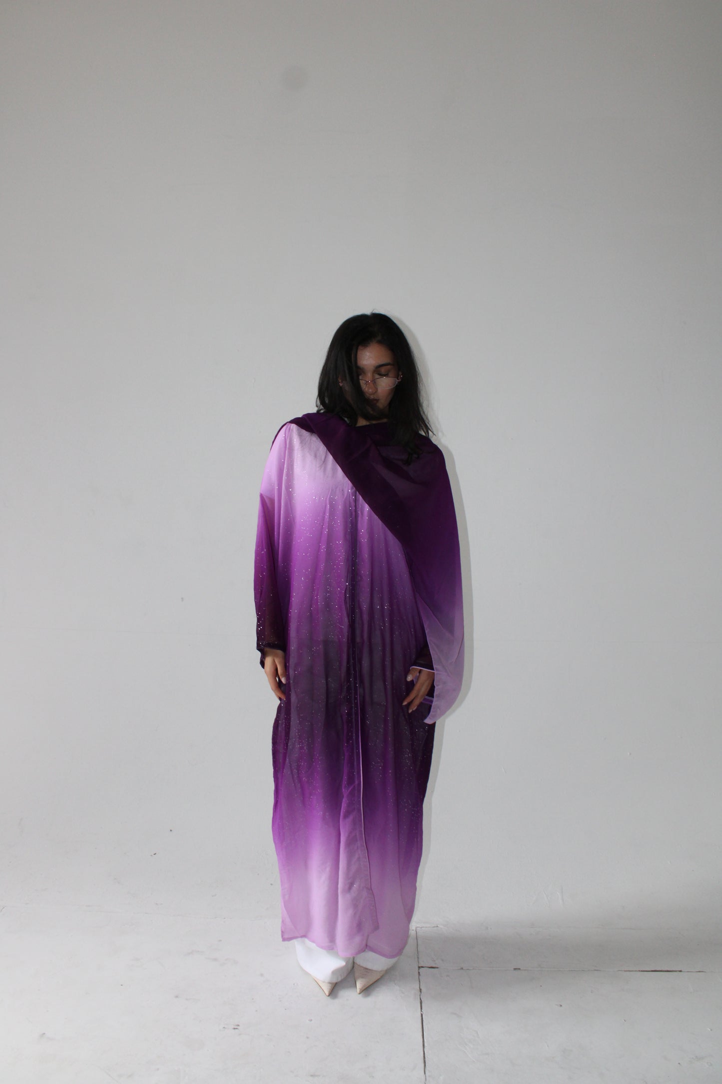 PURPLE SPARKLE ABAYA