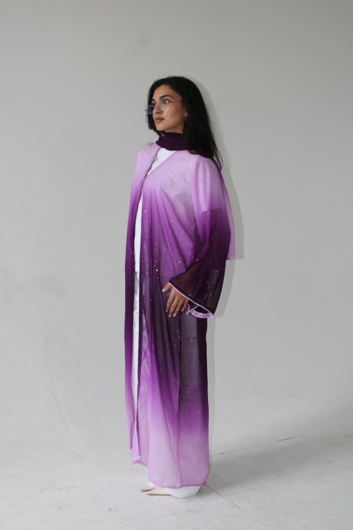 PURPLE SPARKLE ABAYA